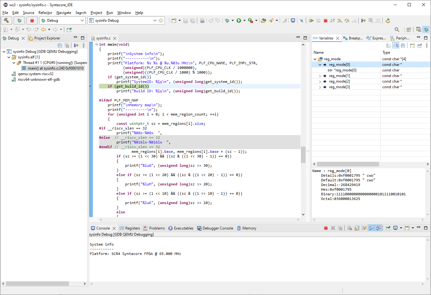 Debugging Environment in the Eclipse IDE