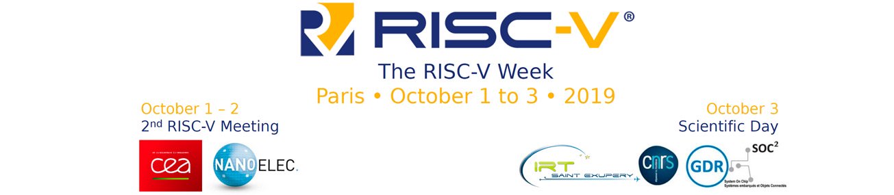 RISC-V Conference in Paris 2019